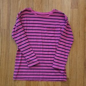 Primary Pink and Blue Long Sleeve Tee